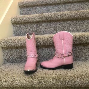 girls boots Pink rhinestone
